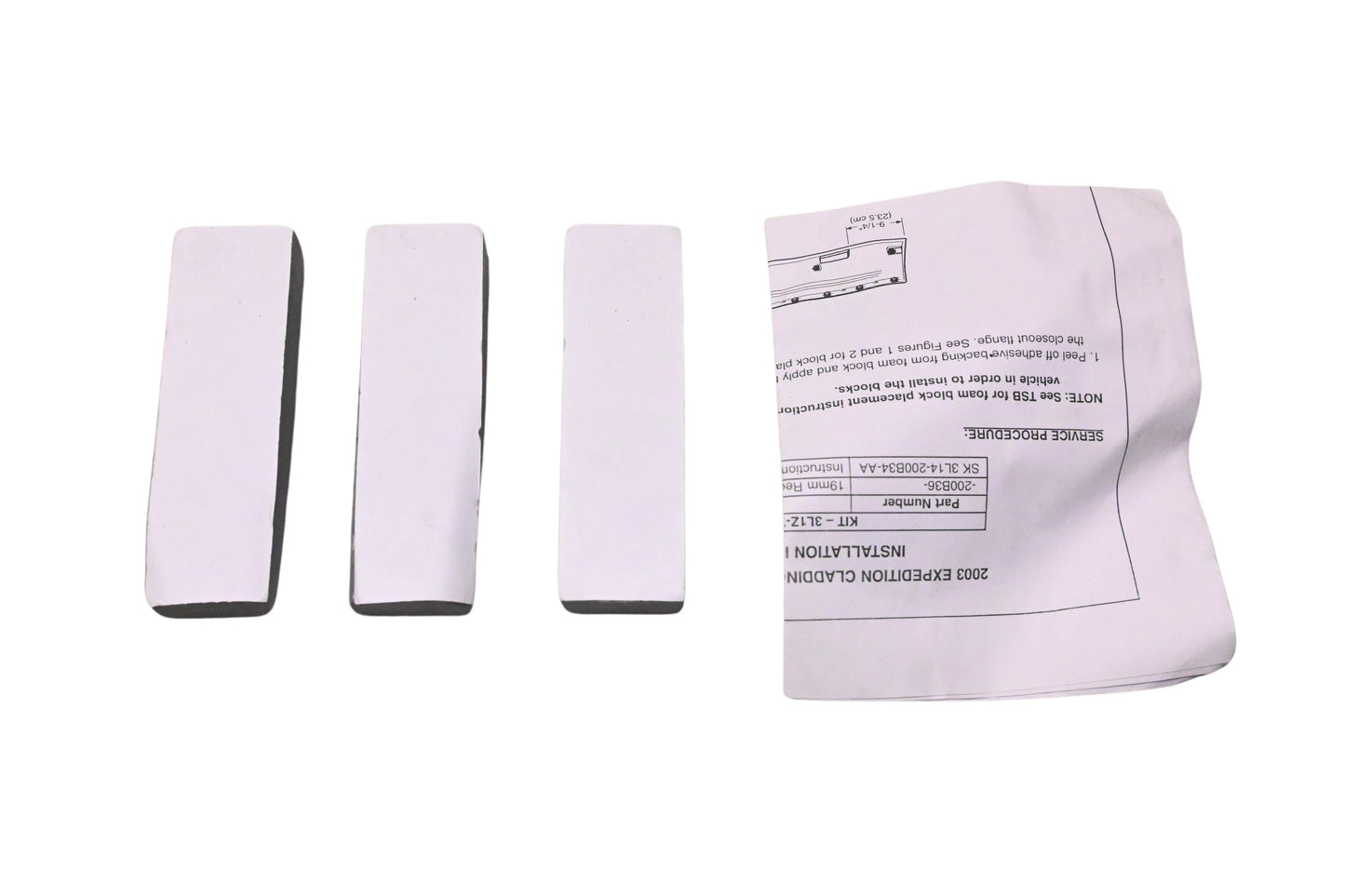 New OEM Ford 3L1Z-78465K00-AA Moulding Pad Kit NOS
