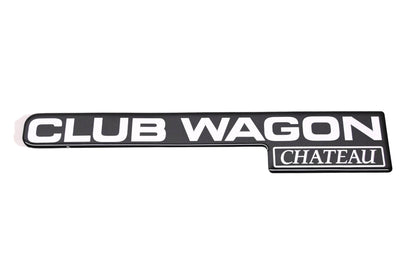 New OEM Ford F7UZ-1642528-AA Club Wagon Nameplate NOS
