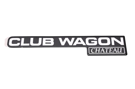 New OEM Ford F7UZ-1642528-AA Club Wagon Nameplate NOS