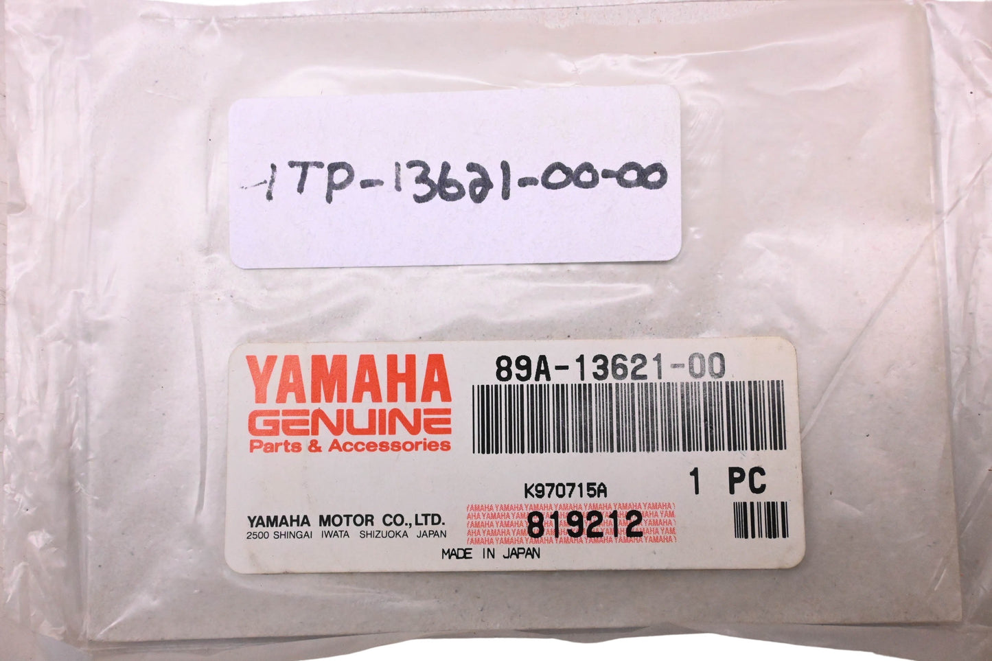 New OEM Yamaha 89A-13621-00-00 Valve Seat Gasket NOS
