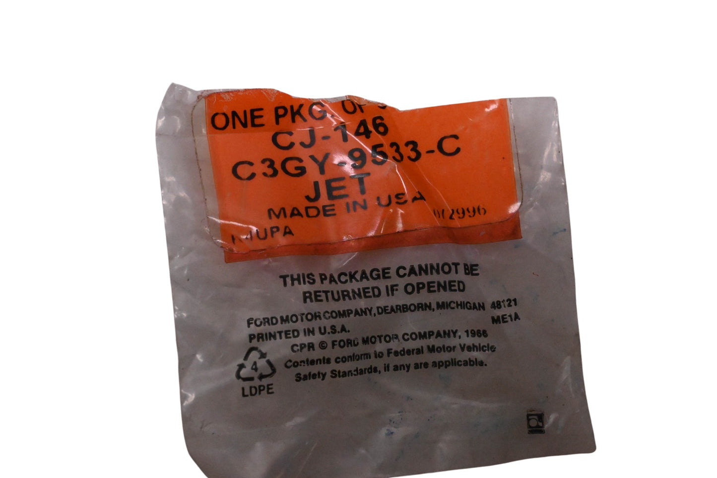 New OEM Motorcraft CJ-146, C3GY-9533-C Jet NOS