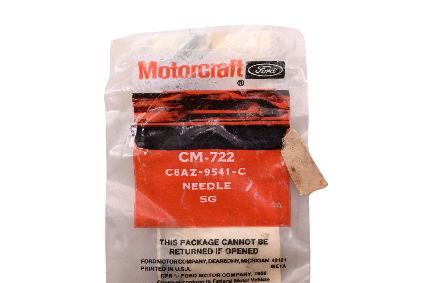 New OEM Motorcraft CM-722, C8AZ-9541-C Carburetor Idle Adjusting Needle Assembly NOS