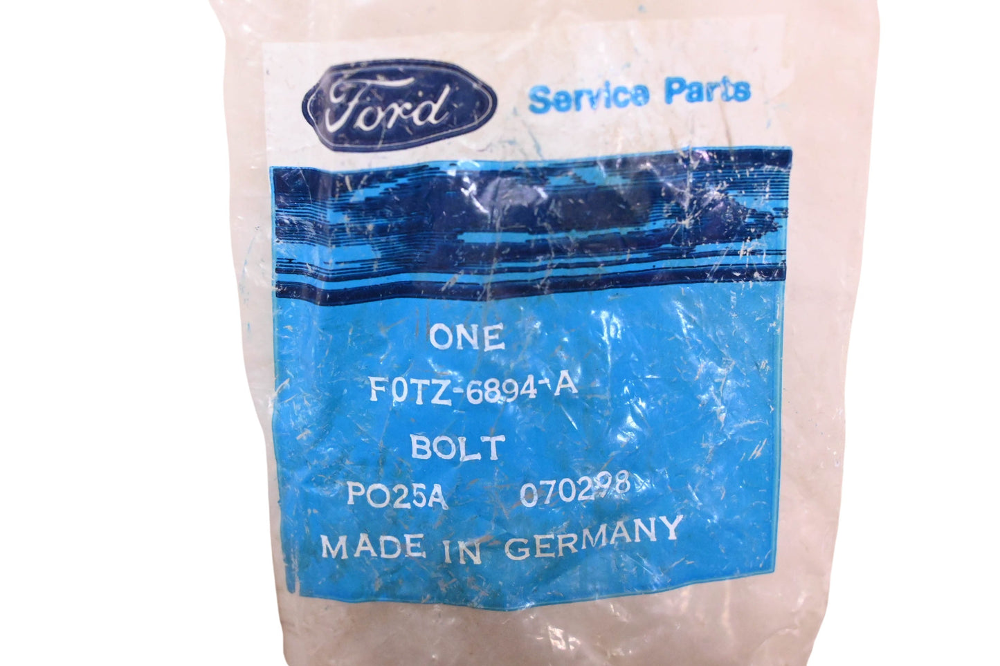 New OEM Ford F0TZ-6894-A Engine Oil Filter Bolt NOS