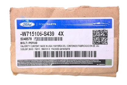New OEM Ford W715106-S439 Front Engine Mount Bolt NOS