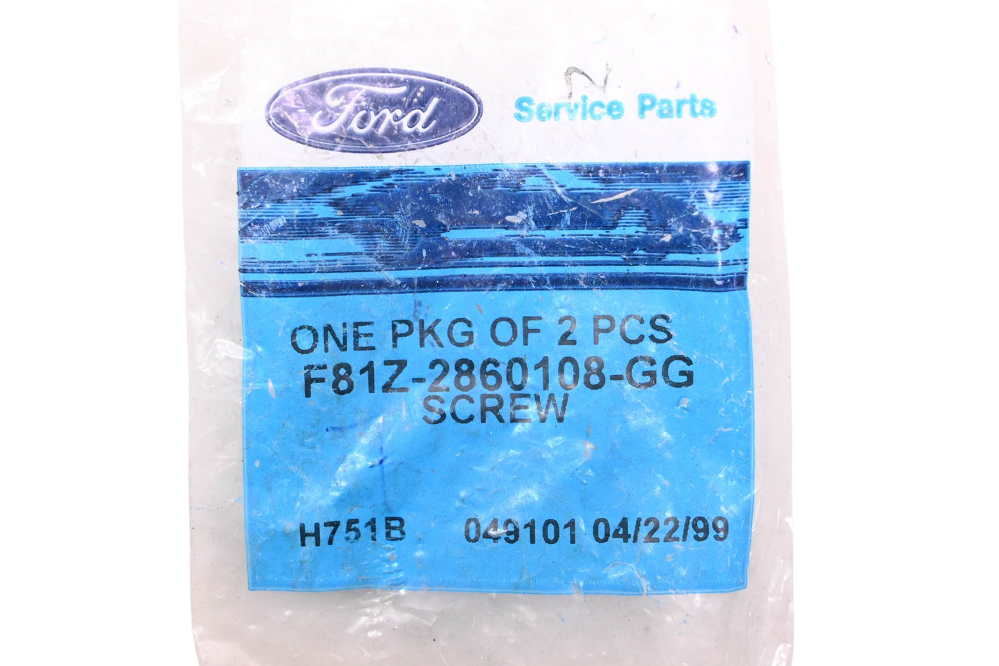 New OEM Ford F81Z-2860108-GG Rear Seat Back Panel Screws Qty 2 NOS