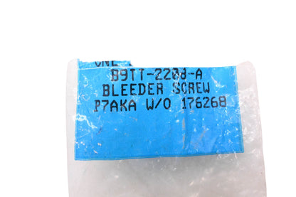 New OEM Ford B9TT-2208-A Brake Cylinder Bleed Screws Qty 3 NOS