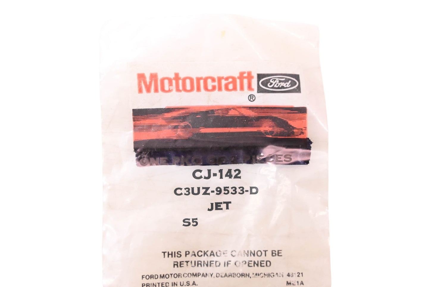 New OEM Motorcraft CJ-142, C3UZ-9533-D Carburetor Main Jet NOS