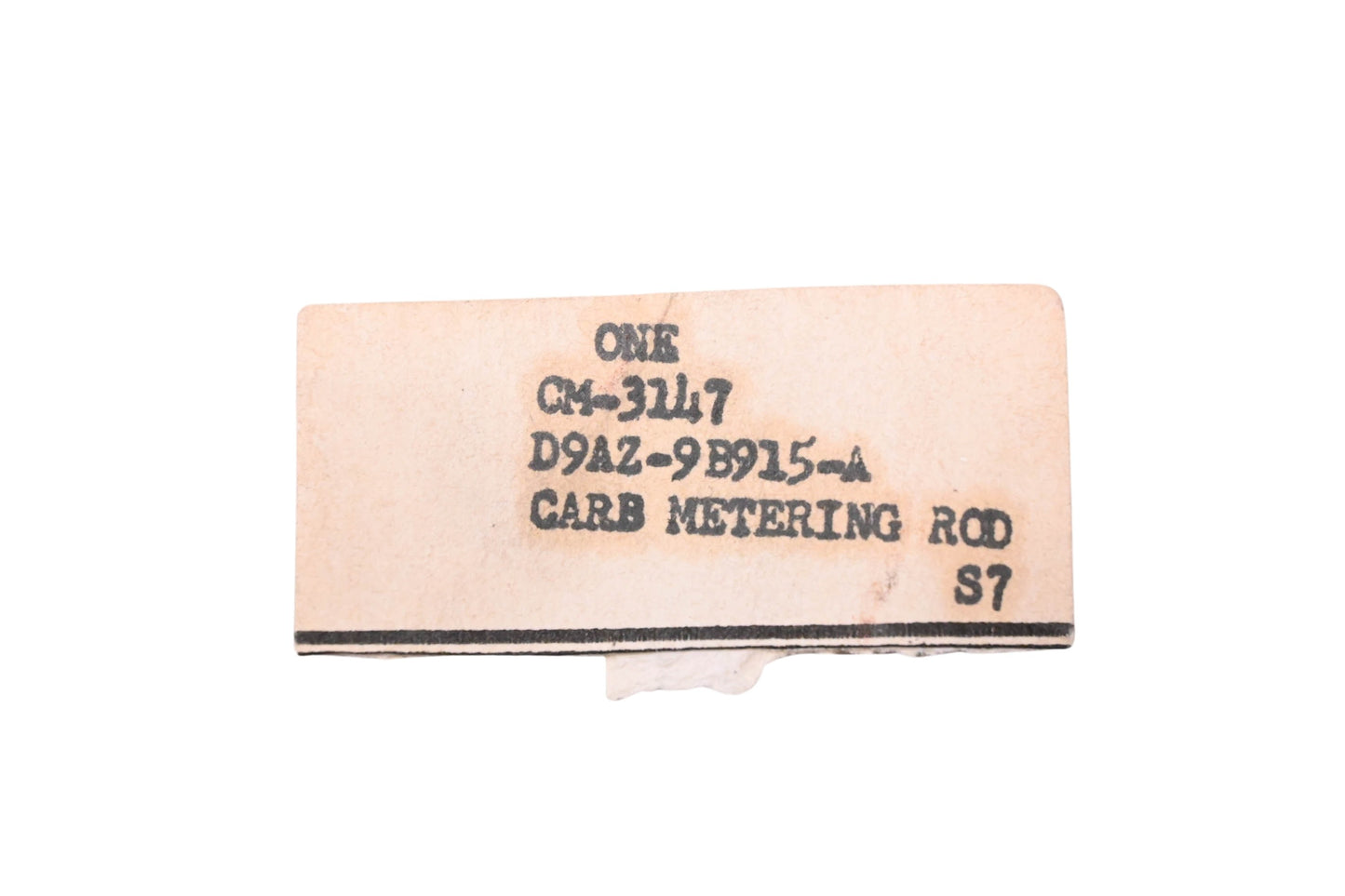 New OEM Motorcraft CM-3147, D9AZ-9B915-A Carburetor Metering Rod NOS