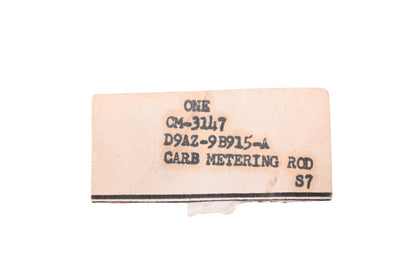 New OEM Motorcraft CM-3147, D9AZ-9B915-A Carburetor Metering Rod NOS
