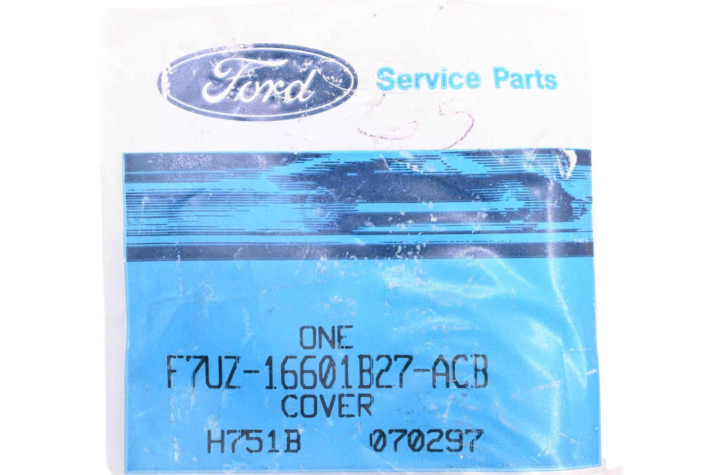 New OEM Ford F7UZ-16601B27-ACB Seat Belt Opening Cover NOS