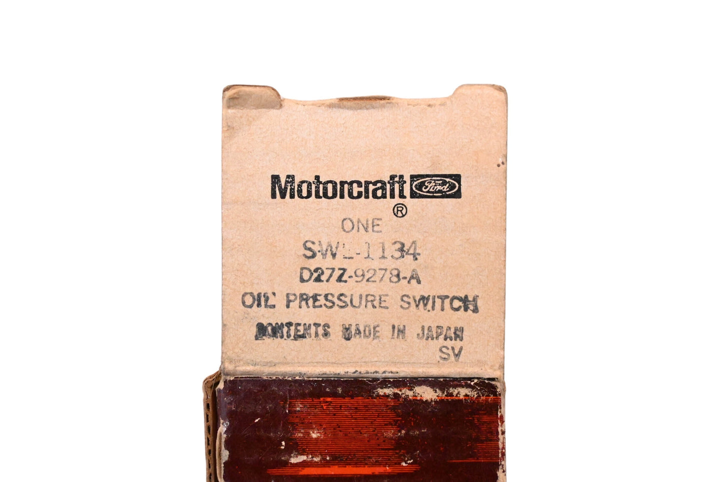 New OEM Motorcraft SWE-1134, D27Z-9278-A Engine Oil Pressure Switch Assembly NOS