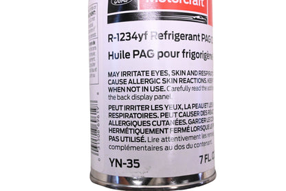New OEM Motorcraft YN-35, R-1234YF PAG Oil Refrigerant Bottle 7 Fl. Oz. NOS
