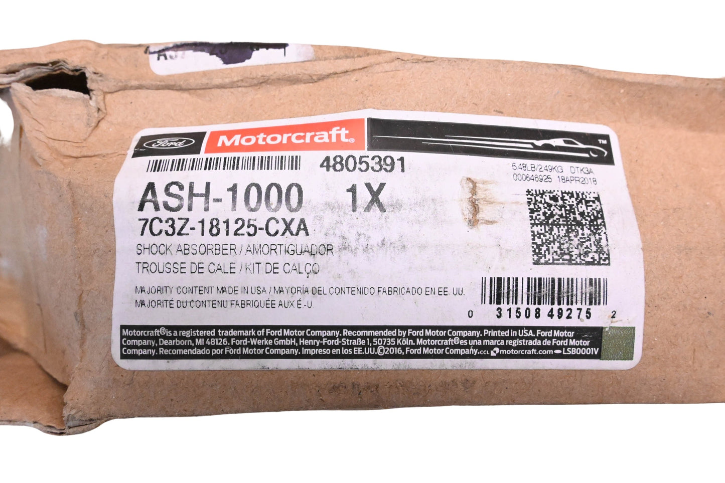 New OEM Motorcraft ASH-1000 Shock Absorber Assembly NOS