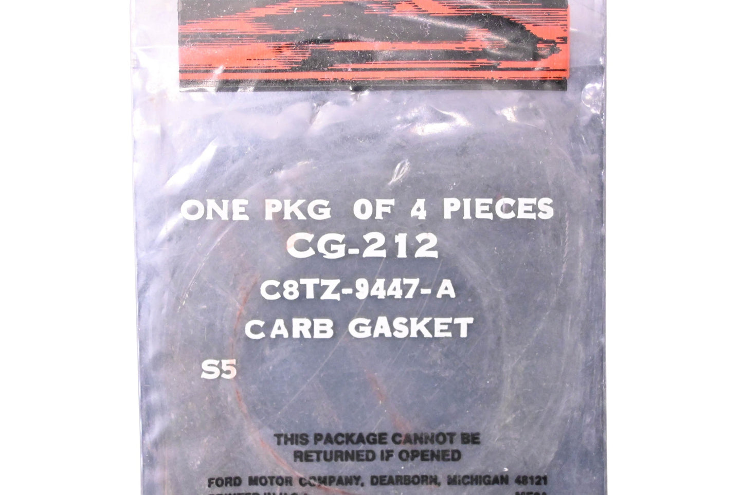 New OEM Motorcraft CG-212, C8TZ-9447-A Carburetor Mounting Gaskets Qty 4 NOS