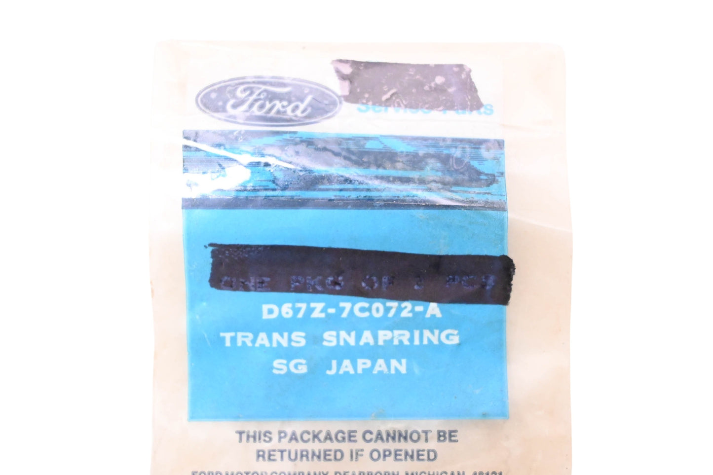 New OEM Ford D67Z-7C072-A Transmission Snap Ring NOS