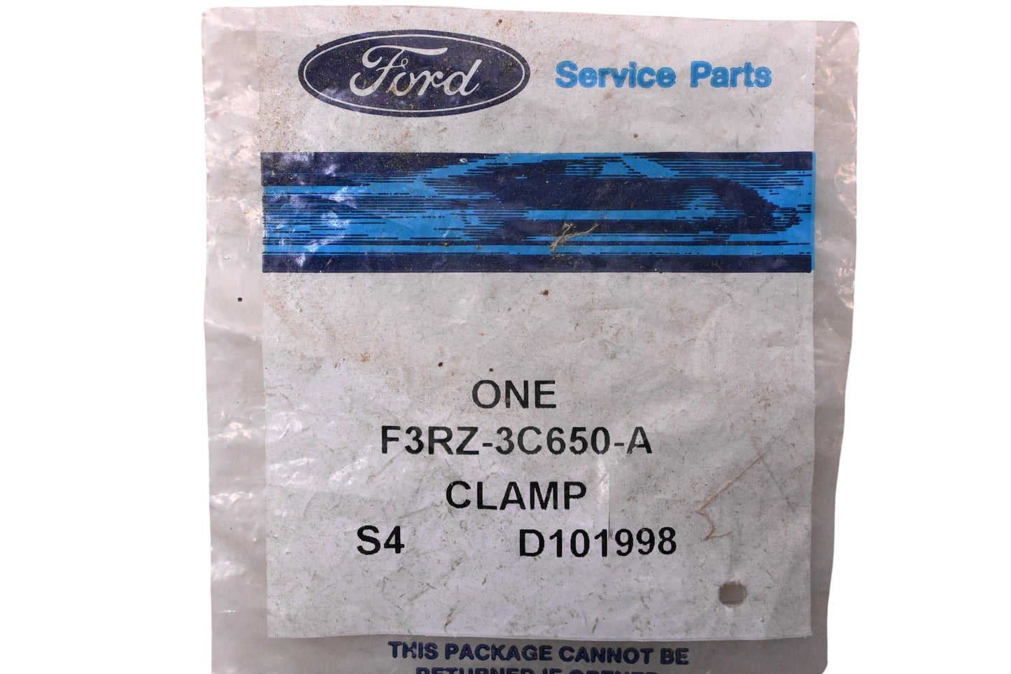 New OEM Ford F3RZ-3C650-A Steering Gear Boot Hose Clamp NOS