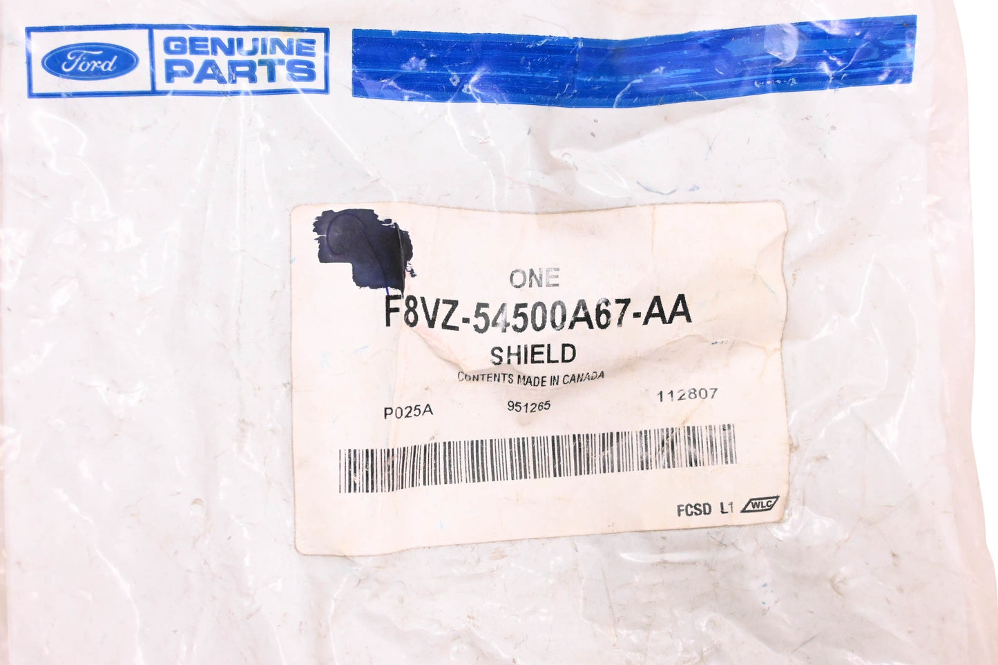 New OEM Ford F8VZ-54500A67-AA Left Side Sun Roof Guide Jaw Shield NOS