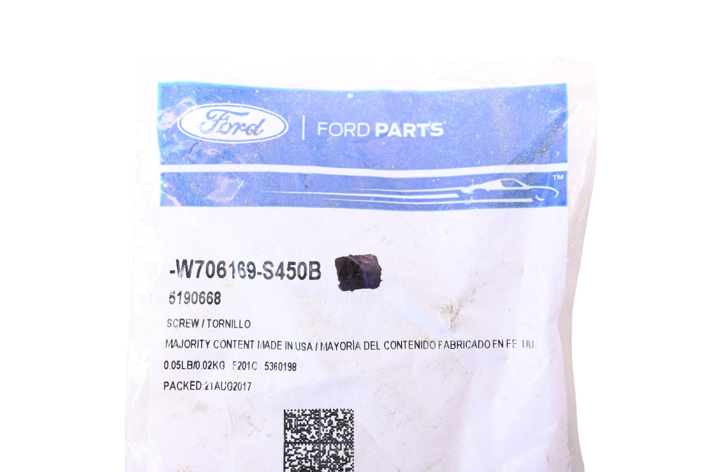 New OEM Ford W706169-S450B Tail Lamp Assembly Screw NOS