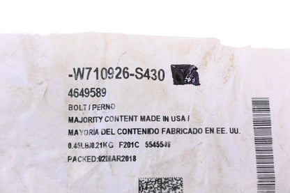 New OEM Ford W710926-S430 Bolt NOS
