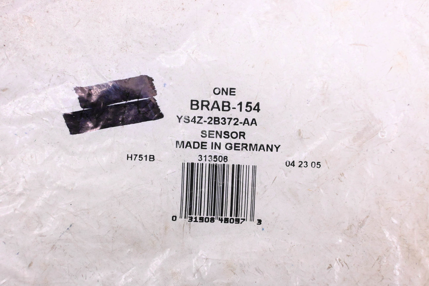New OEM Motorcraft BRAB-154, YS4Z-2B372-AA Front Wheel Speed Sensor Assembly NOS