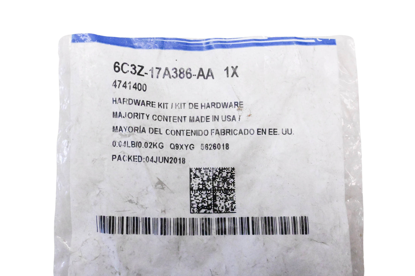 New OEM Ford 6C3Z-17A386-AA Trunk Lid Hardware Kit NOS