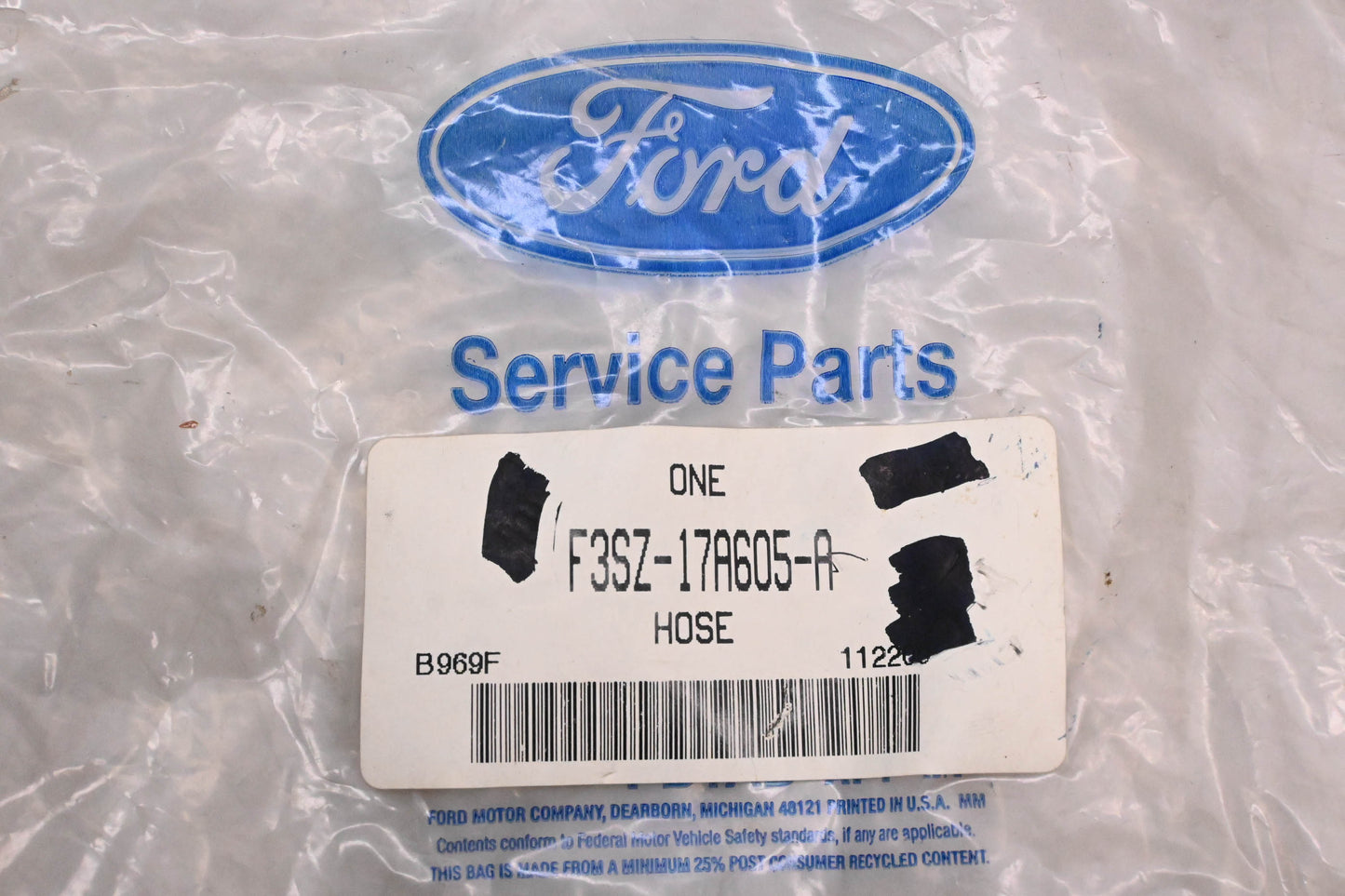 New OEM Ford F3SZ-17A605-A Windshield Washer Hose Assembly NOS