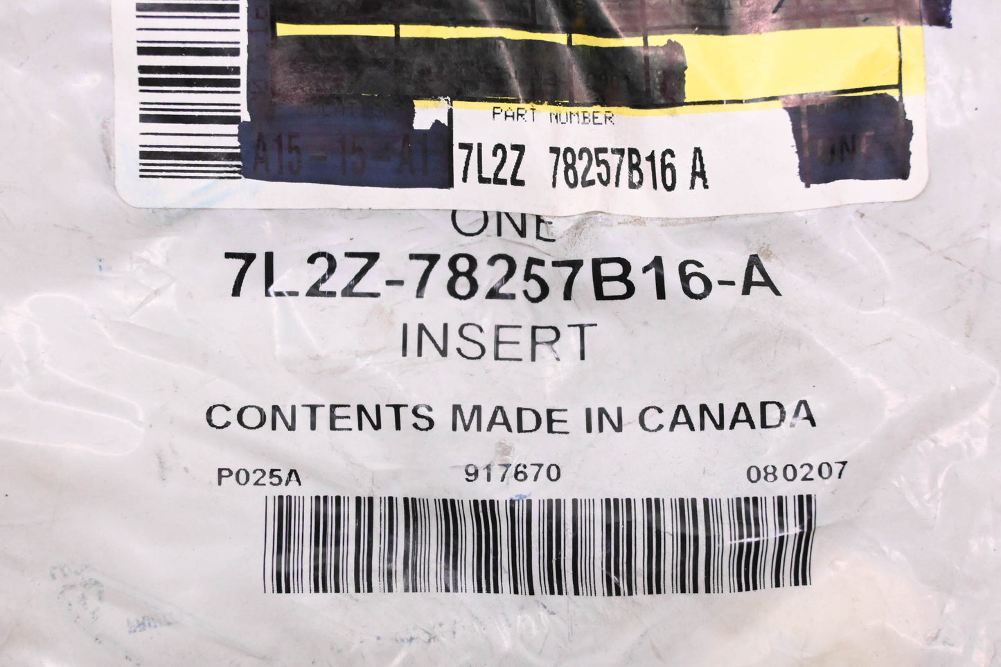 New OEM Ford 7L2Z-78257B16-A 19" Black Rubber Insert NOS
