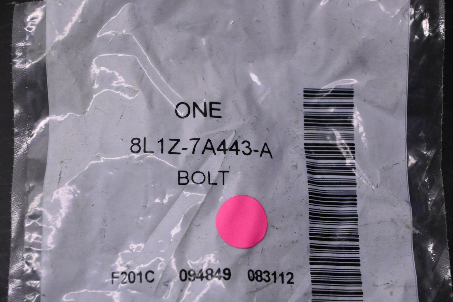 New OEM Ford 8L1Z-7A443-A Aluminum Bolt NOS