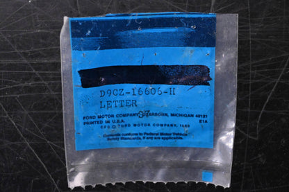 New OEM Ford D9CZ-16606-H Decklid Letter 'P' Emblem NOS