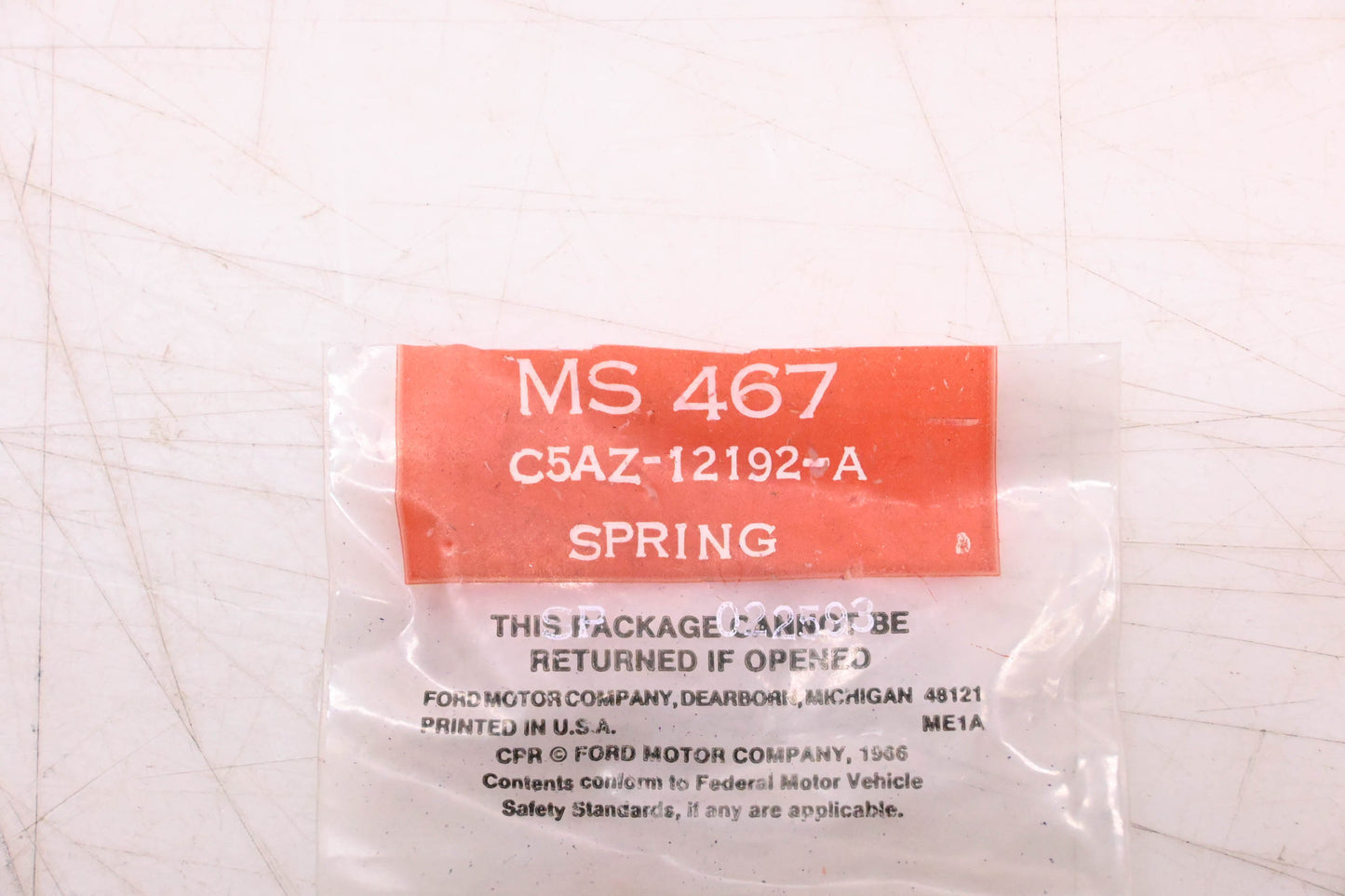 New OEM Motorcraft MS-467, C5AZ-12192-A Dark Purple Distributor Weight Springs Qty 2 NOS