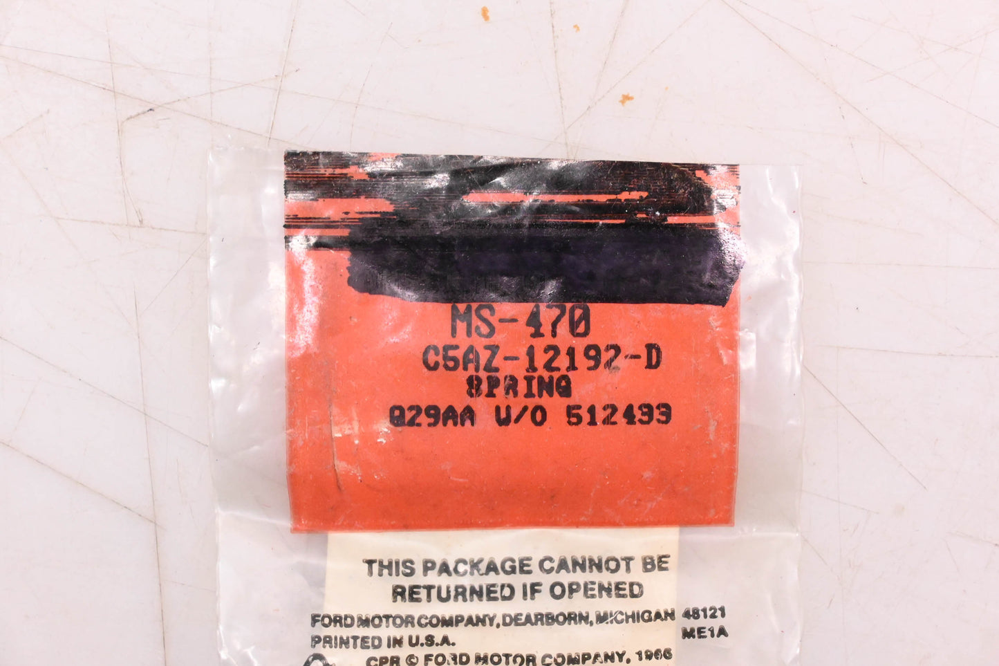 New OEM Motorcraft MS-470, C5AZ-12192-D Red Distributor Weight Spring Qty 2 NOS