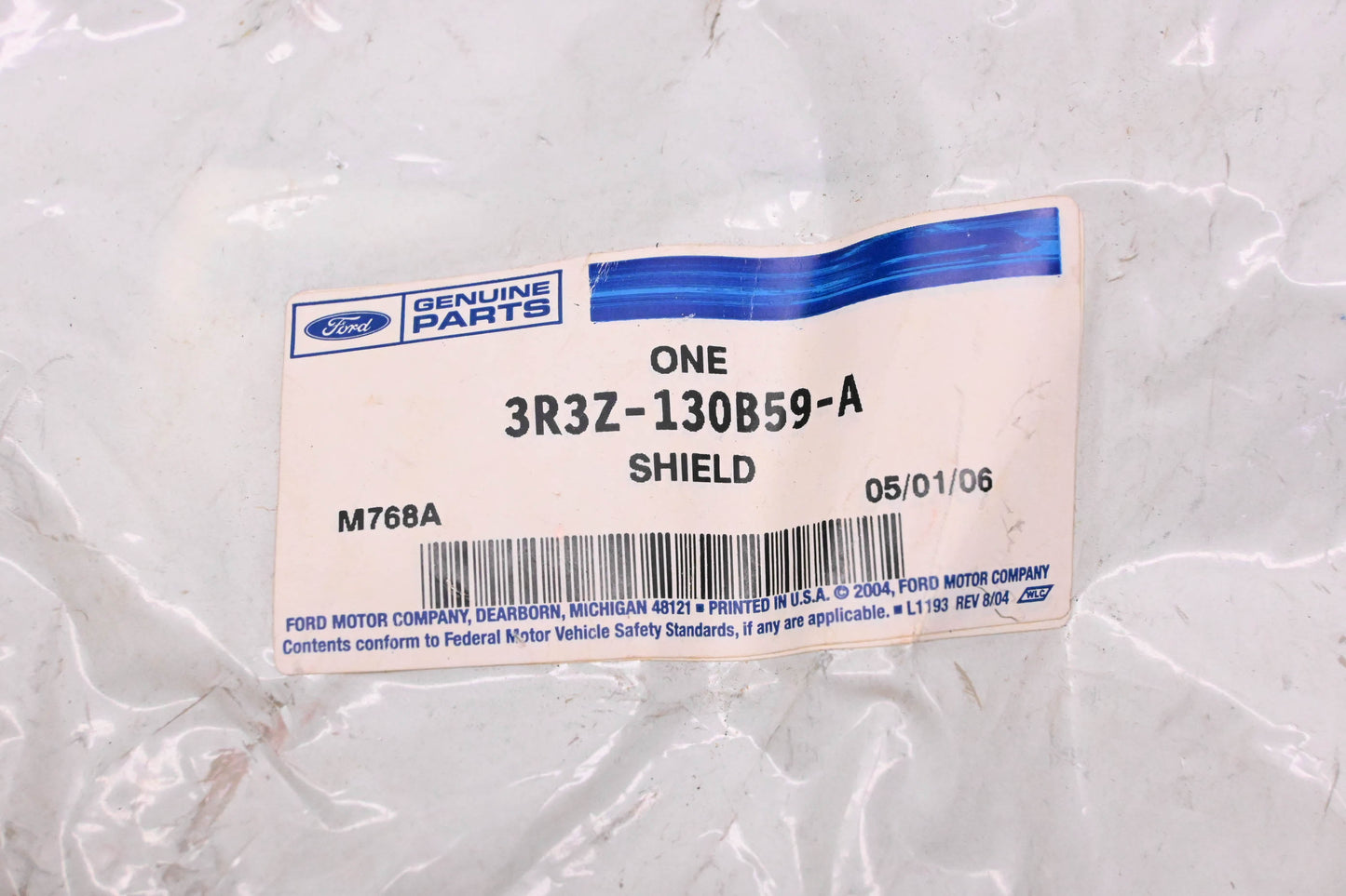 New OEM Ford 3R3Z-130B59-A Shield NOS