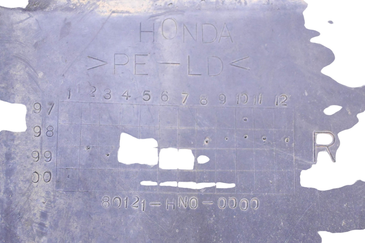 OEM Honda 80121-HN0-0000 Splash Guard