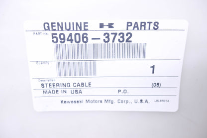 New OEM Kawasaki 59406-3732 Steering Cable NOS