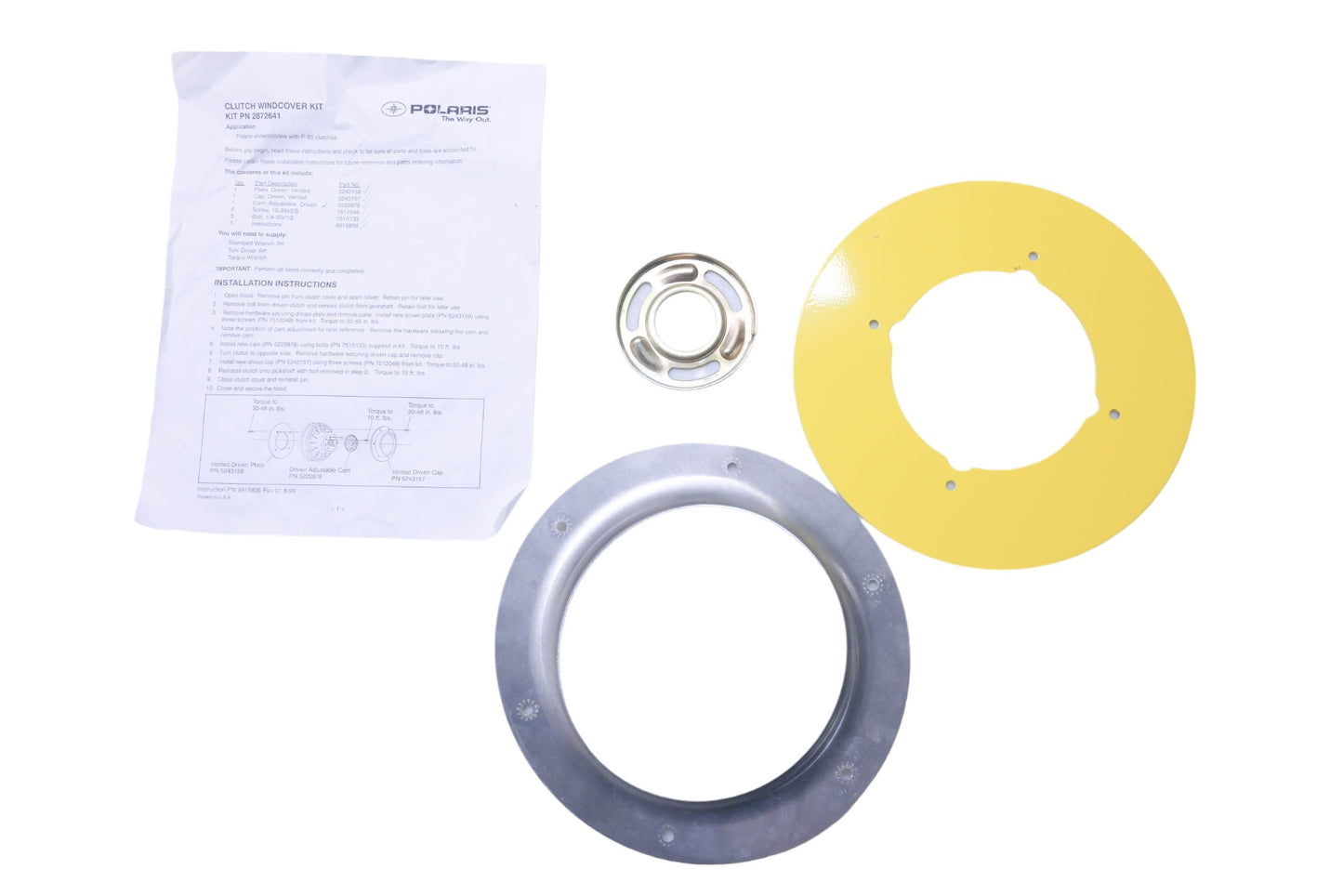 OEM Polaris 2872641-216 Clutch Windcover Kit