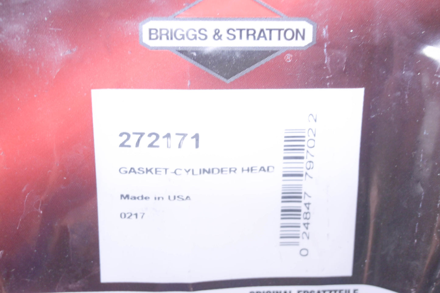 New OEM Briggs & Stratton 272171 Cylinder Head Gasket NOS