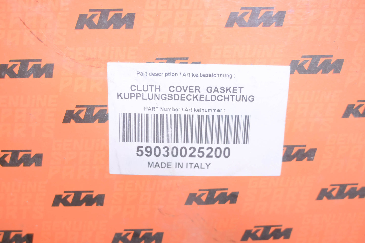 New OEM KTM 59030025200, 5813174 Clutch Cover Gasket NOS