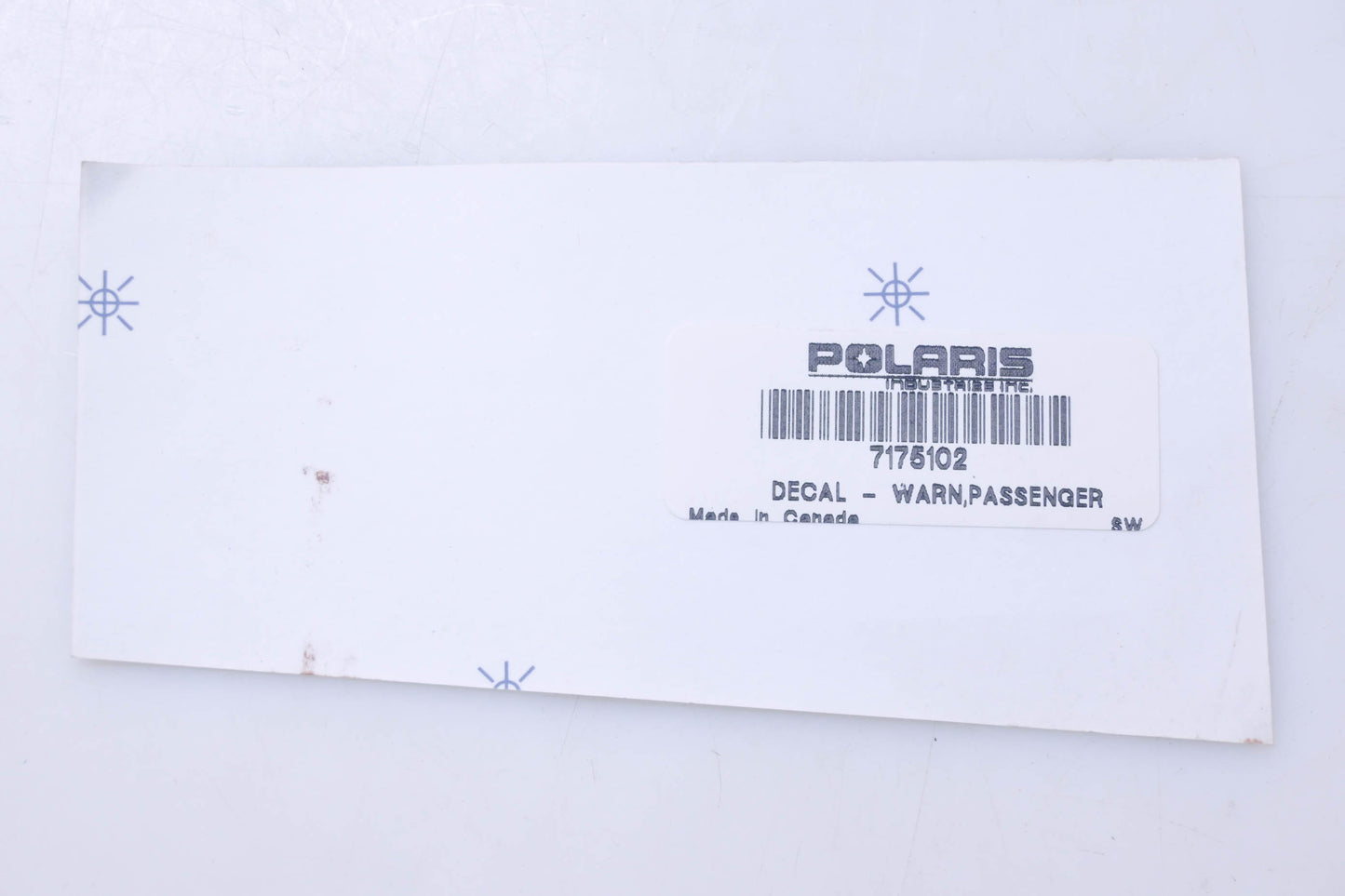 New OEM Polaris 7175102 Warning Decal NOS