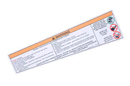 New OEM Polaris 7175104 Warning Decal NOS