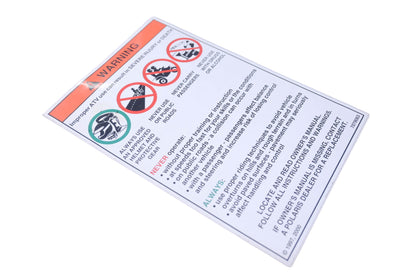New OEM Polaris 7079083 Warning Decal NOS