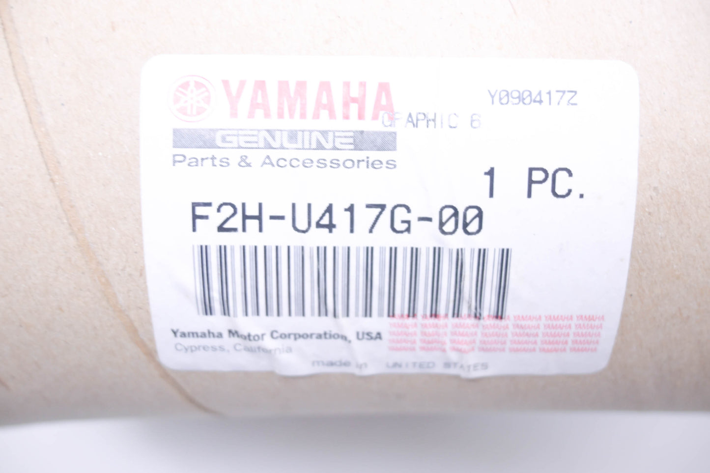 New OEM Yamaha F2H-U417G-00-00 Graphic NOS