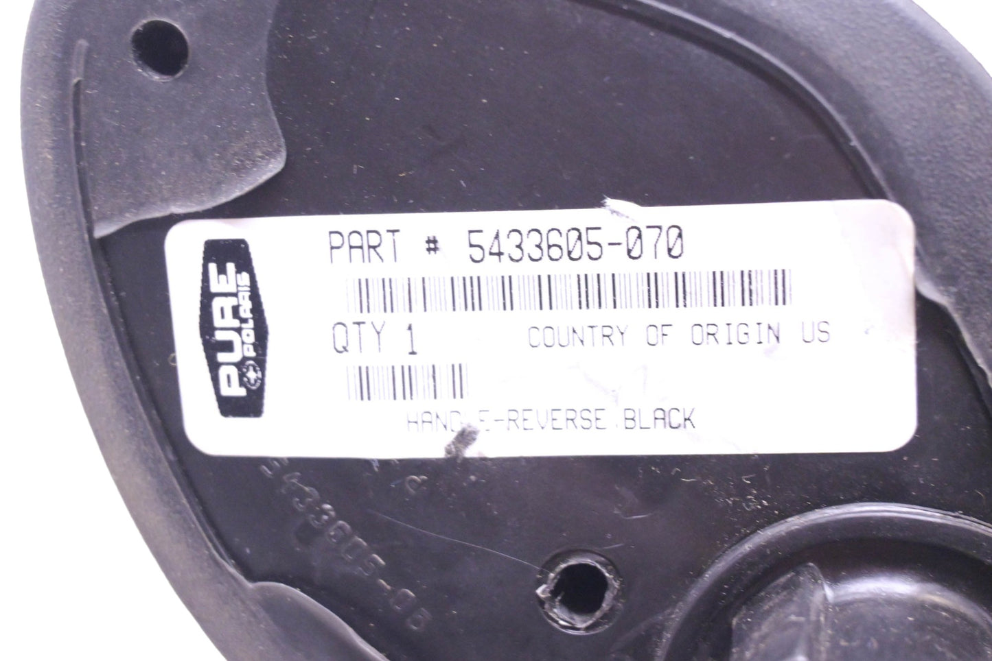 New OEM Polaris 5433605-070 Black Reverse Handle NOS
