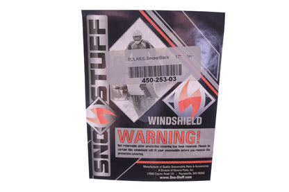 Snostuff 450-253-03 Smoke/Graphic Windshield NOS