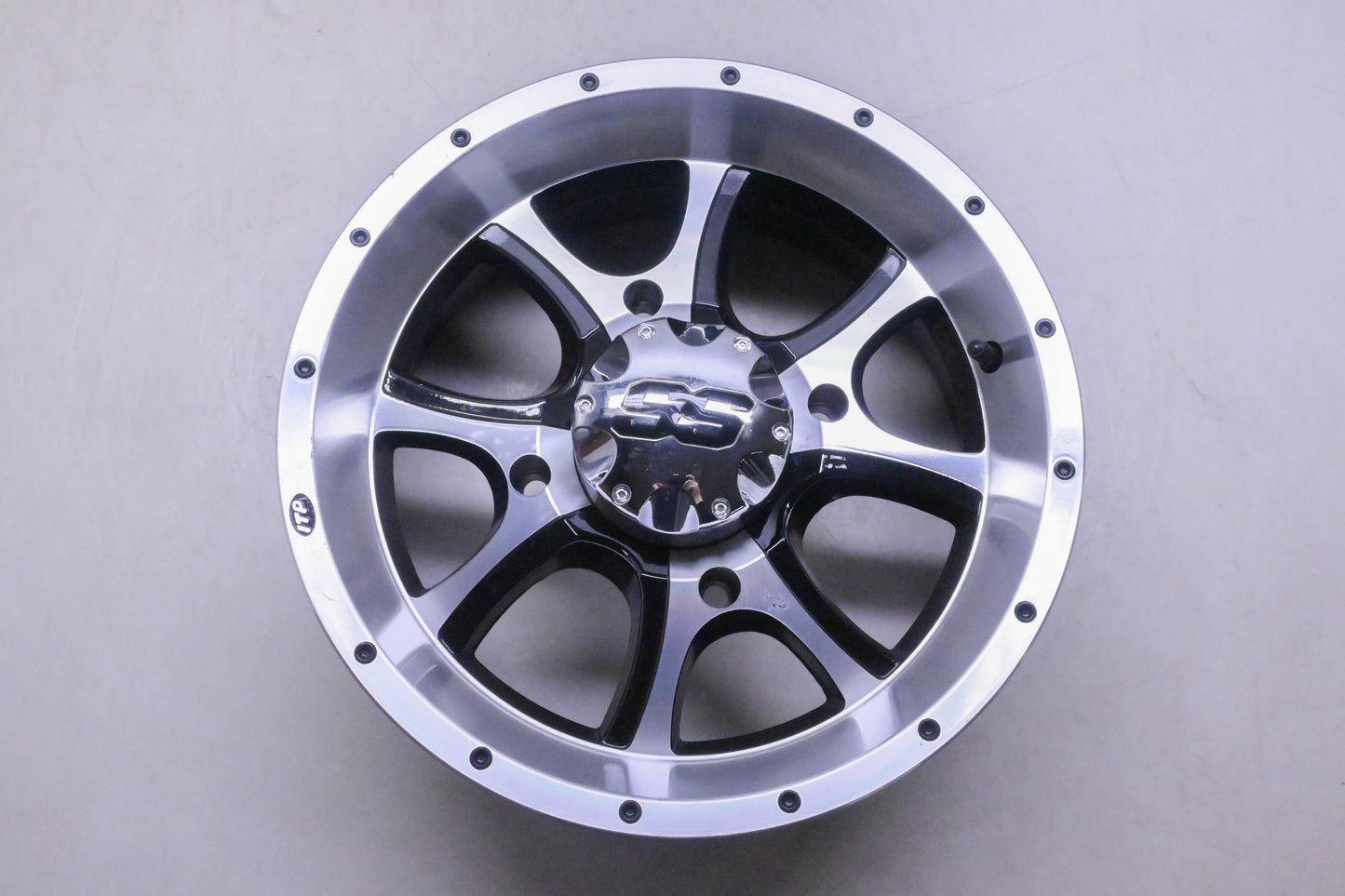 ITP 1428294404(14SS103) Front Machined Black Wheel Rim SS Alloy SS108 14x6 4/156 4+2