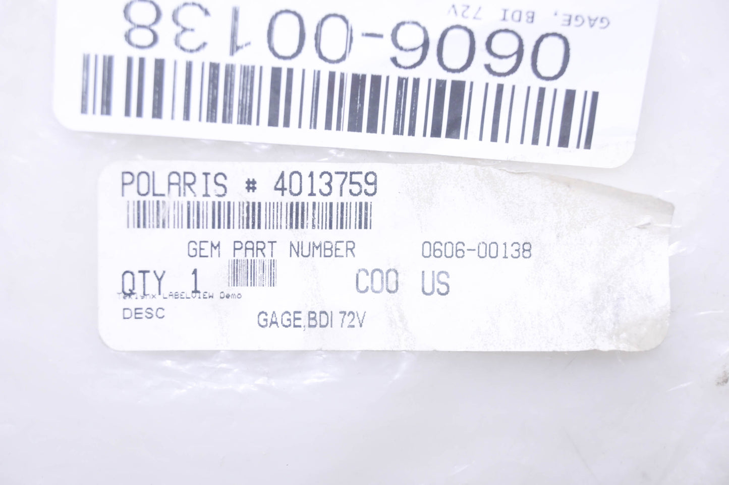OEM Polaris 4013759 Remanufactured Gage BDI 72V