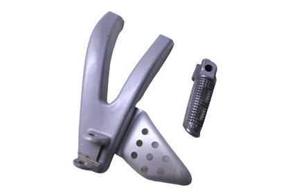 Buell N0054.2ADYBD, L0078.02A8, N0552.02A8 Left Passenger Footpeg Bracket With Footpeg and Heel Guard