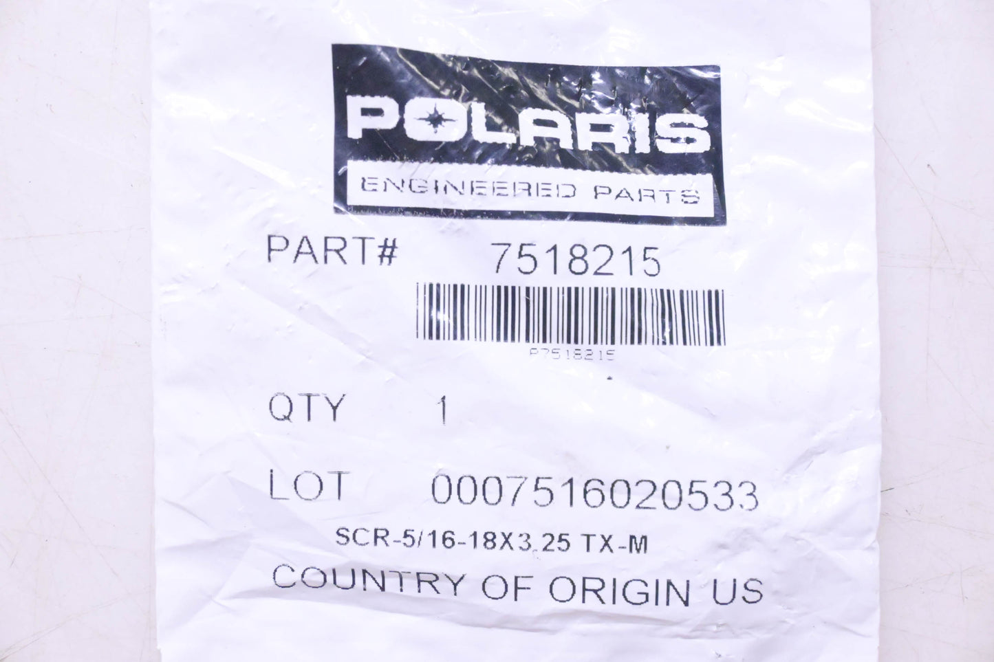 New OEM Polaris 7518215 Screw NOS