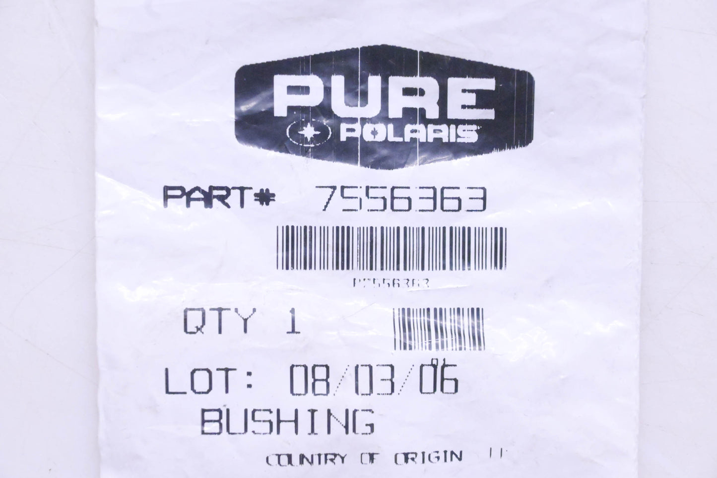 New OEM Polaris 7556363 Bushing NOS