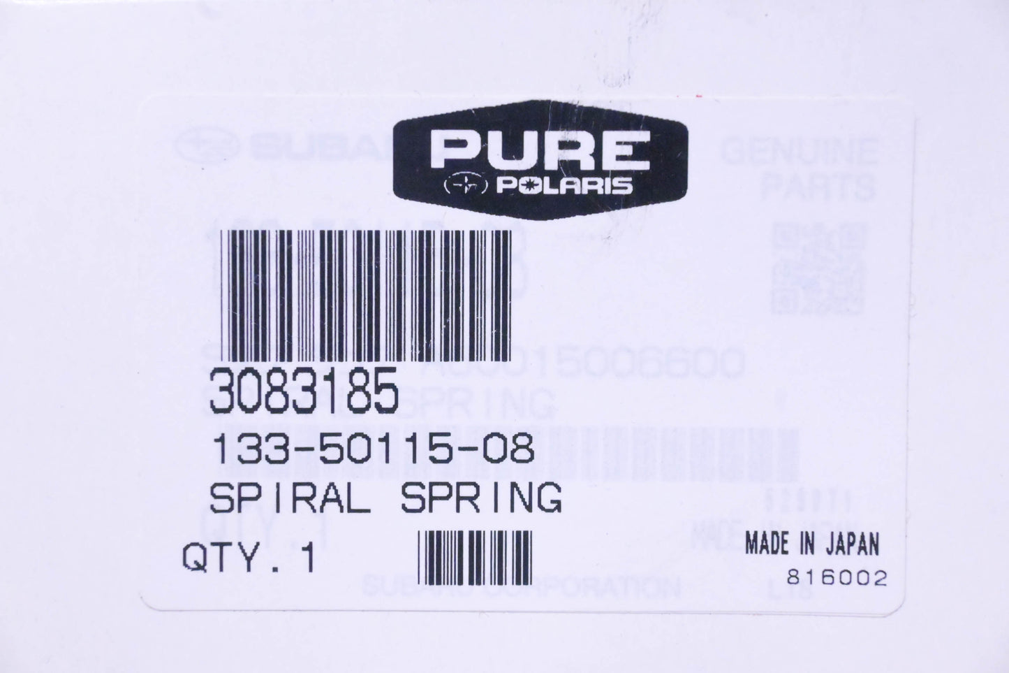New OEM Polaris 3083185 Spiral Spring NOS