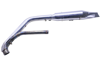 OEM Harley Davidson 65898-95, 65603-95 Custom Chrome 3� Muffler & Fishtail
